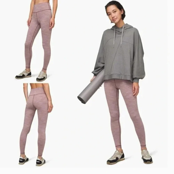 Lululemon Wunder Under High Rise Tight 25" Wee Are From Space Frosted Mulberry - Picture 2 of 7